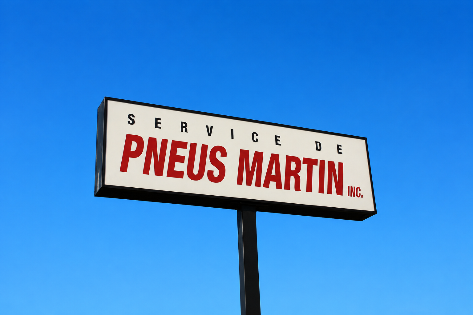 Enseigne Service de Pneus Martin inc.